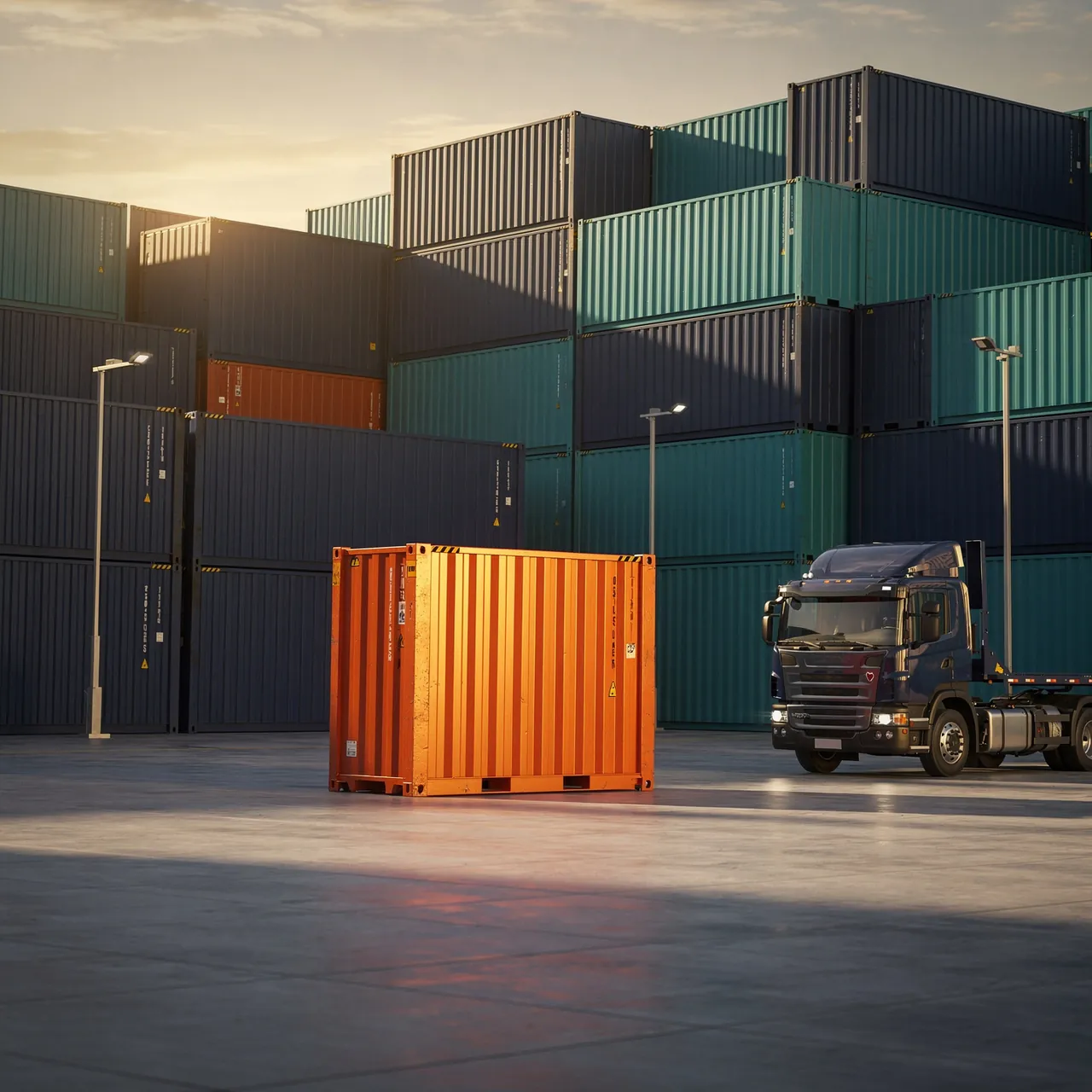 Container allotted and a truck assigned to the job