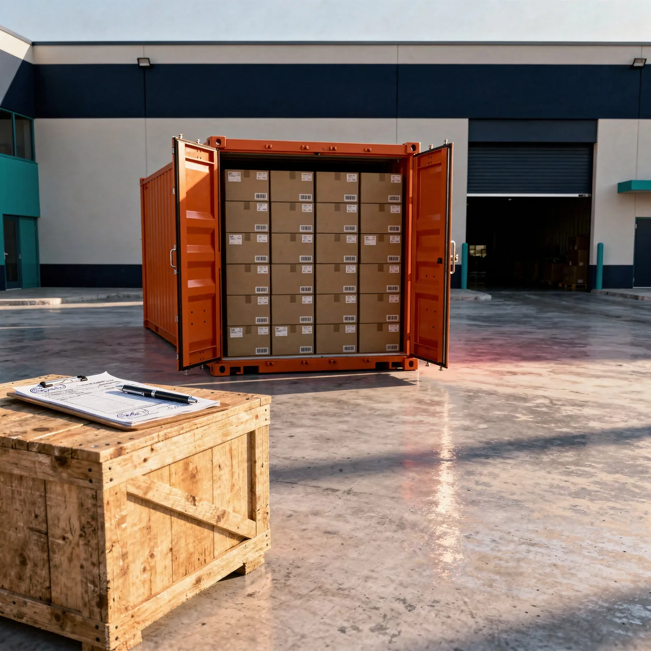 Paperwork verified, customs cleared and cargo handed over